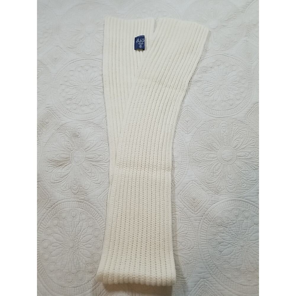 Corgi Knitwear Orange Ribbed Scarf Handmade in Wales UK Wool Knit